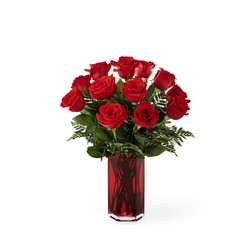 True Romantic Red Rose Bouquet from Visser's Florist and Greenhouses in Anaheim, CA